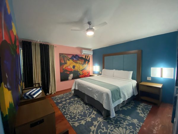 Lobby area of Old Crow Boutique Hotel in Vieques, Puerto Rico